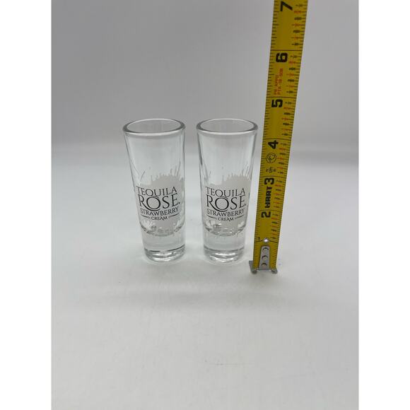 2 Tequila Rose Shot Glasses - Picture 2 of 2